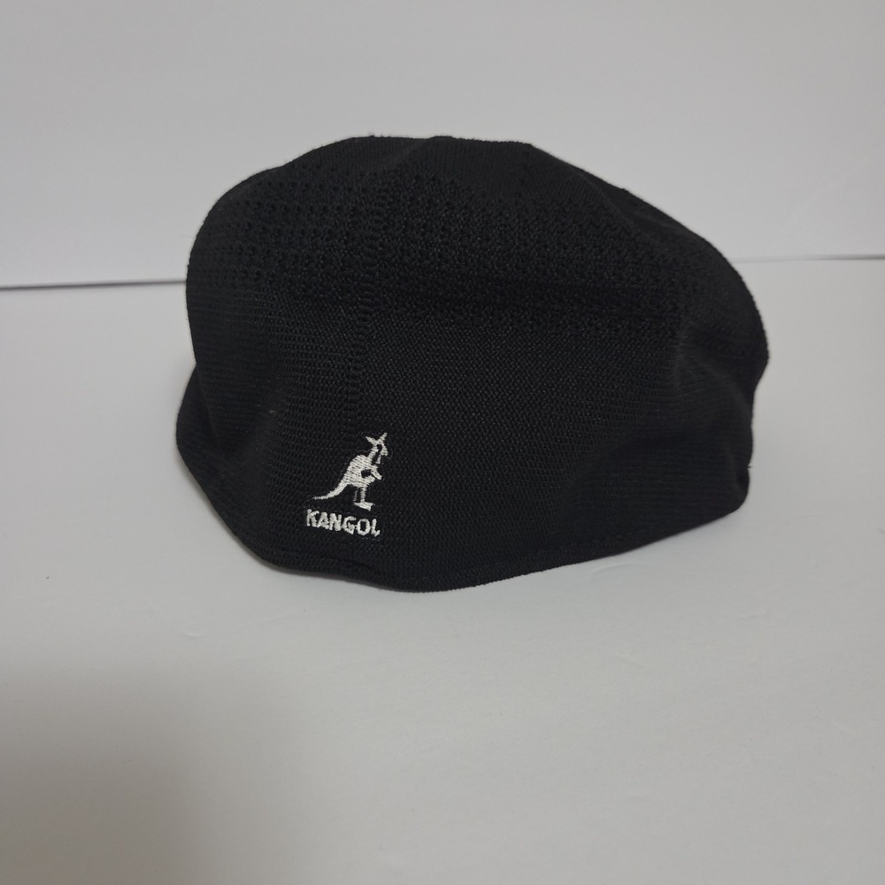 NWT Kangol K3107ST Breathable Flat Cap Beret Hat Black Small Paperboy British